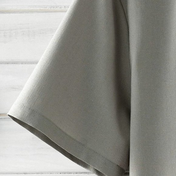 Grey Basic Men's Button Up Shirt - Picture 5 of 6